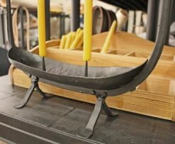 Hand-Forged Viking Longship Iron Candle Holder 10 Hand-Forged Viking Longship Iron Candle Holder -The Viking Dragon sg longship candle holder on rack 708475