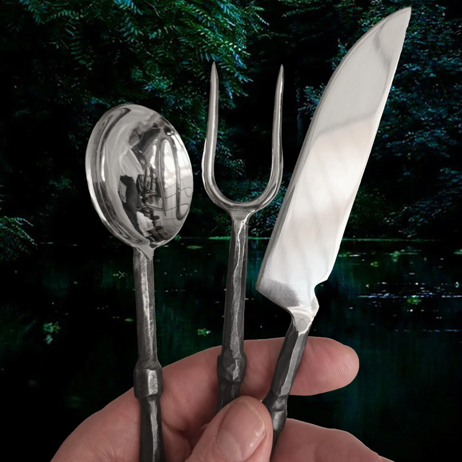 Steel Medieval Banquet Set 4 Steel Medieval Banquet Set - Image 2