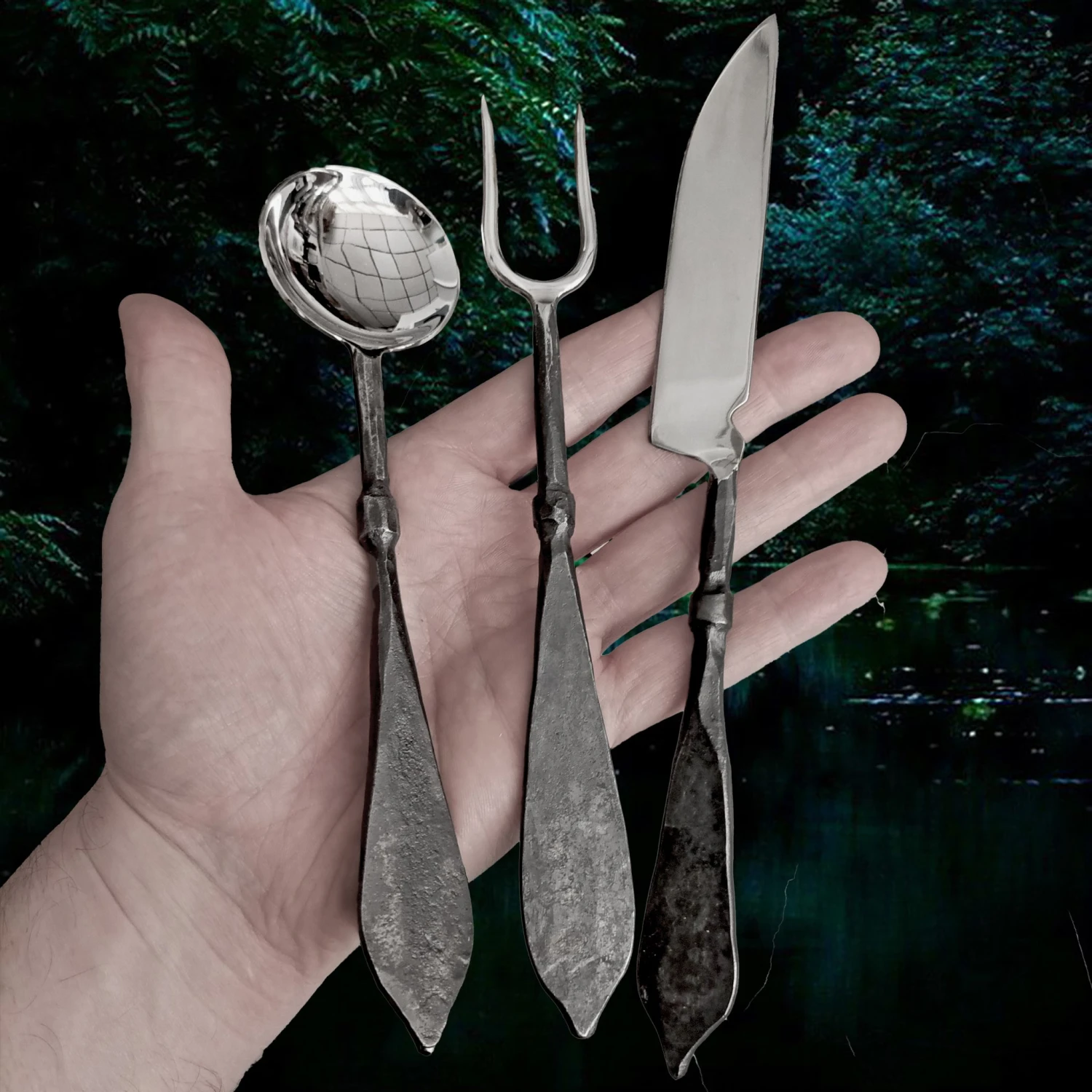 Steel Medieval Banquet Set 5 Steel Medieval Banquet Set - Image 3