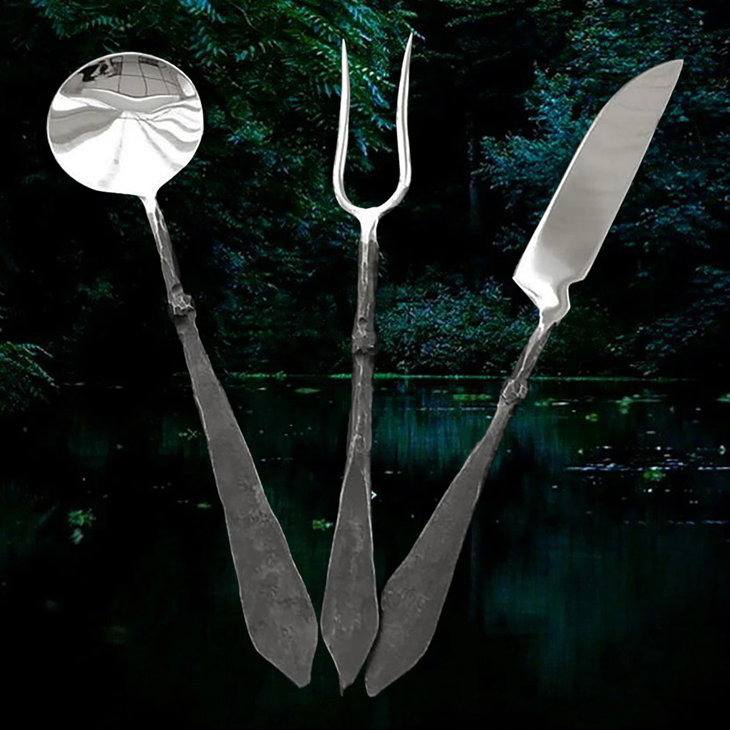 Steel Medieval Banquet Set 3 Steel Medieval Banquet Set