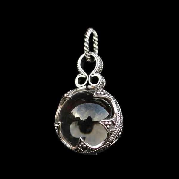 Medium Silver Gotland Crystal Ball Pendant 4 Medium Silver Gotland Crystal Ball Pendant - Image 2