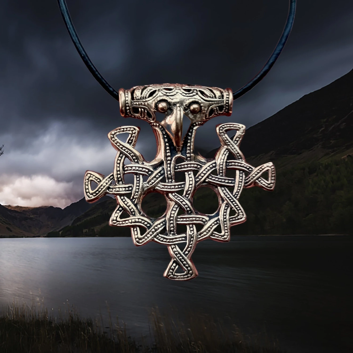 Bronze Hiddensee Replica Thors Hammer Pendant 3 Bronze Hiddensee Replica Thors Hammer Pendant