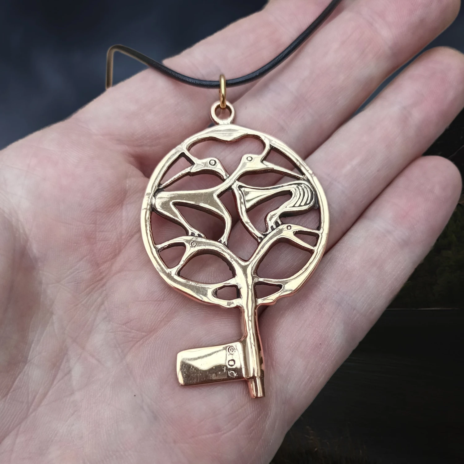 Bronze Large Round Viking Key Pendant From Uppakra 4 Bronze Large Round Viking Key Pendant From Uppakra - Image 2