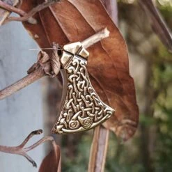 Bronze Mammen Axe Head Pendant 13 Bronze Mammen Axe Head Pendant -The Viking Dragon sn bronze mammen axe head pendant in tree
