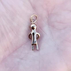 Bronze Odin Pendant From Lund -The Viking Dragon sn bronze odin pendant on hand back view