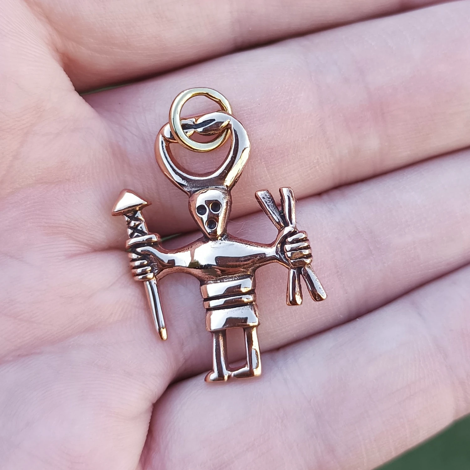 Bronze Odin Warrior Pendant 3 Bronze Odin Warrior Pendant