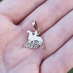 Sleipnir - Odin's Horse Pendant -The Viking Dragon sn bronze sleipnir odin pendant on hand