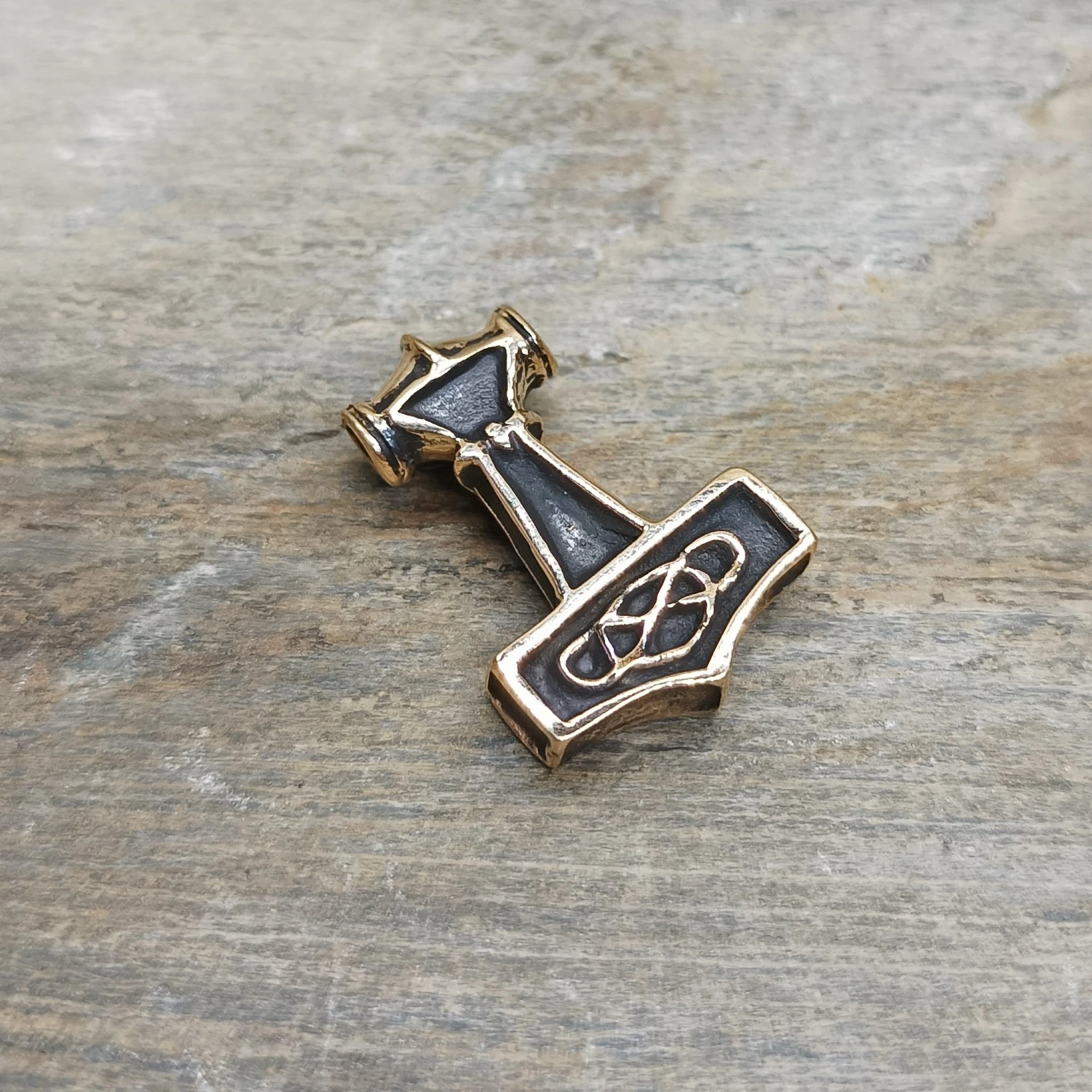Small Bronze Thunder Thors Hammer Pendant 5 Small Bronze Thunder Thors Hammer Pendant - Image 3
