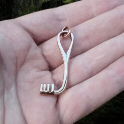 Bronze Viking L-Shaped Key Pendant 7 Bronze Viking L-Shaped Key Pendant -The Viking Dragon sn bronze viking l shaped key pendant on hand