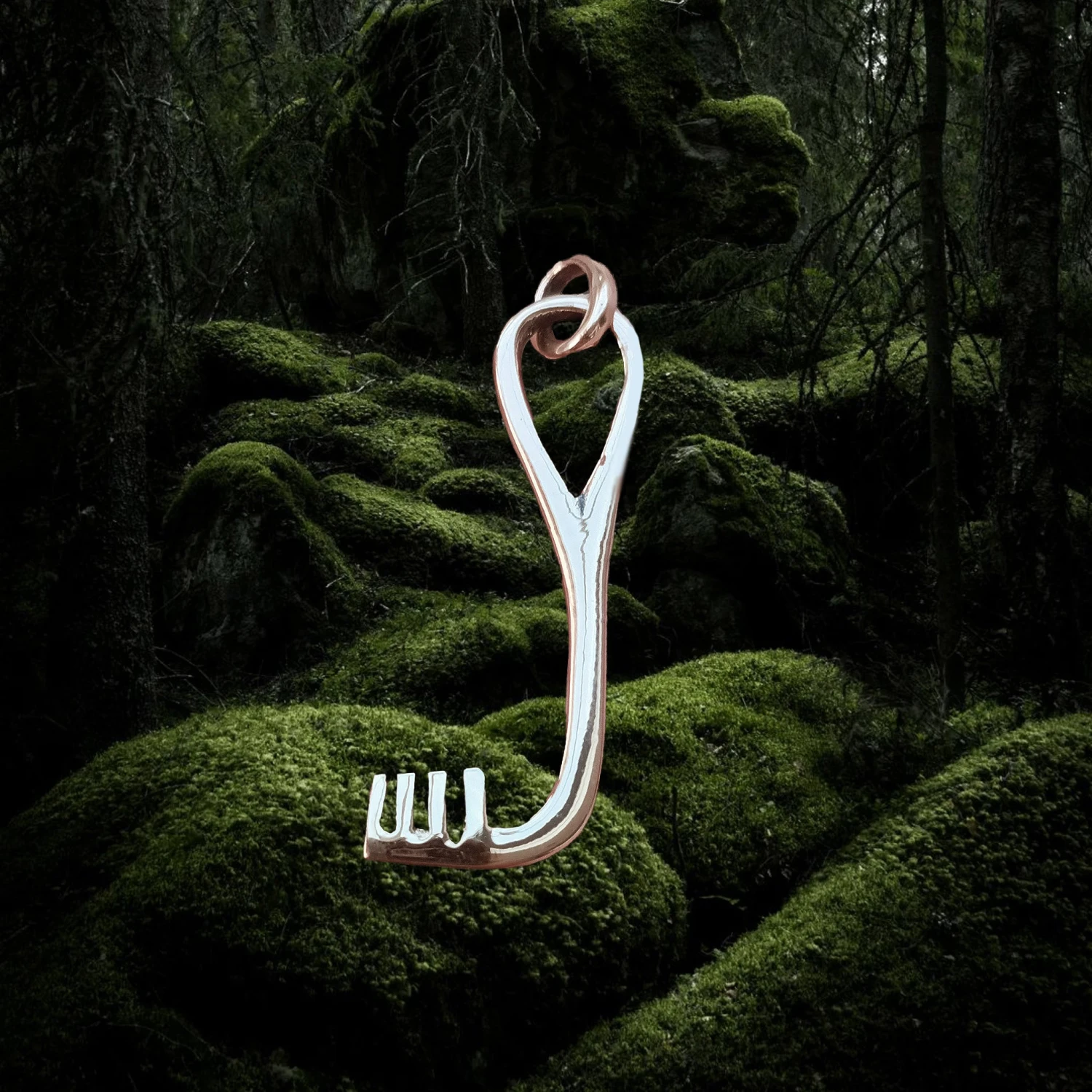 Bronze Viking L-Shaped Key Pendant 3 Bronze Viking L-Shaped Key Pendant