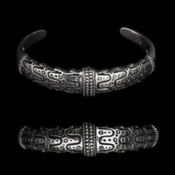 Silver Viking Bracelet From Falster -The Viking Dragon sn danish bracelet silver