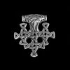 Silver Hiddensee Replica Thors Hammer Pendant -The Viking Dragon sn hiddensee silver viking pendant 138961