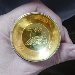 Silver And Gold Jelling Cup Replica -The Viking Dragon sn jelling cup gold interior sleipnir design