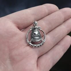 Silver Circular Freya Replica Viking Pendant