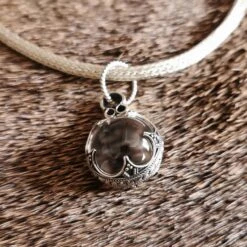 Medium Silver Gotland Crystal Ball Pendant 9 Medium Silver Gotland Crystal Ball Pendant -The Viking Dragon sn silver gotland crystal ball pendant on chain