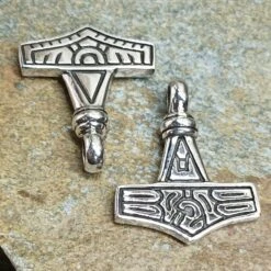 Silver Gotland Replica Thors Hammer Pendant