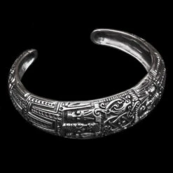 Silver Viking Arm Ring From Novgorod -The Viking Dragon sn silver novgorod arm ring angle
