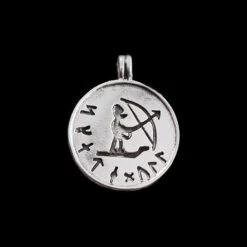 Silver Skadi Ull Viking Pendant -The Viking Dragon sn silver skadi ull viking pendant a6ef8dca 295f 4ee7 b1a0 d2fff55a41e1