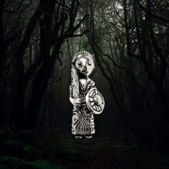 Small Silver Valkyrie Pendant