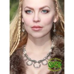 5 Lens Rock Crystal Silver Necklace From Gotland -The Viking Dragon sol with gotland crystal necklace 899647