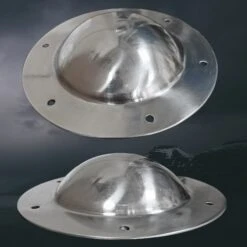 Domed Viking Shield Boss With Rivet Holes - Spun