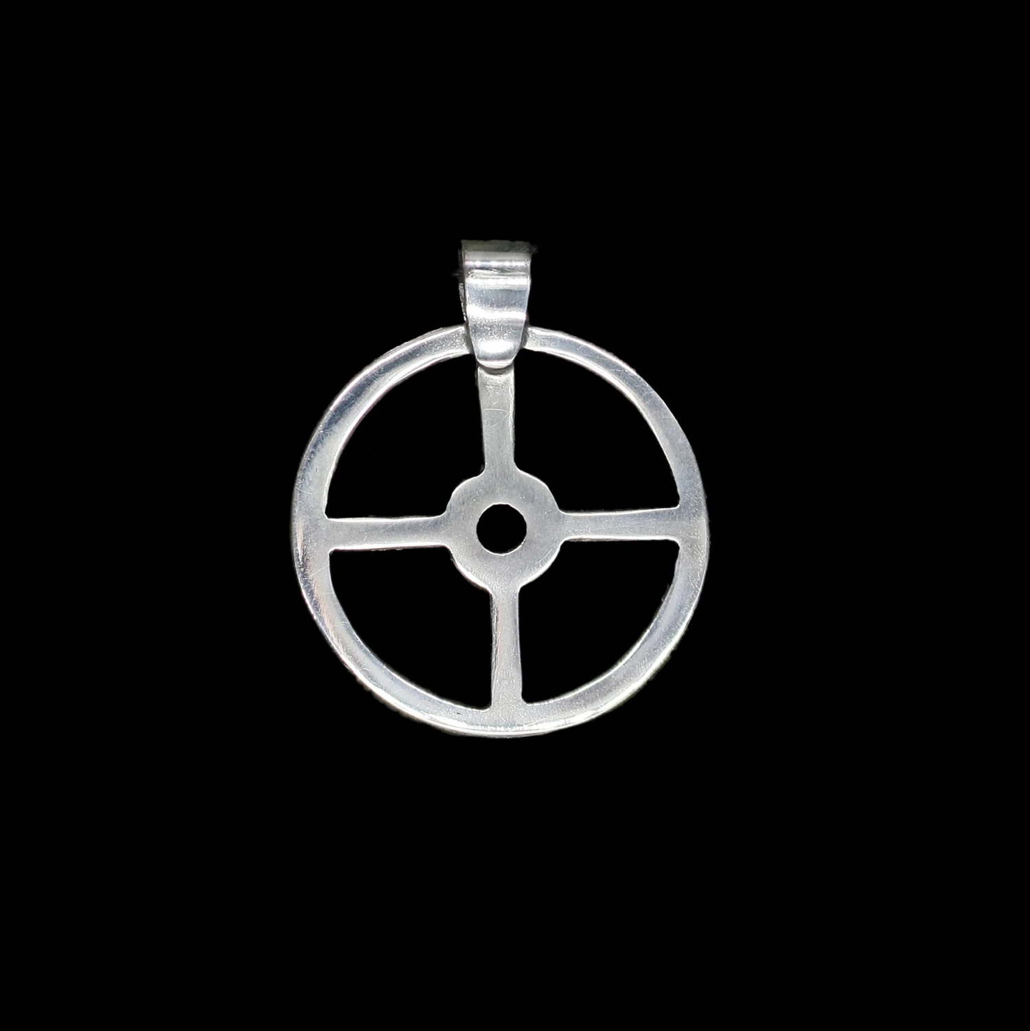 Silver Sun Cross Odin Pendant 5 Silver Sun Cross Odin Pendant - Image 3