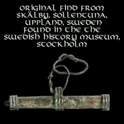 Bronze Replica Viking Needle Case From Sweden -The Viking Dragon viking needle case original find from the museum of sweden