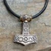 Bronze Odeshög Thors Hammer Pendant 1 Bronze Odeshög Thors Hammer Pendant -The Viking Dragon wl bronze oseberg thors hammer on thong on rock