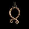Bronze Odal Rune Pendant -The Viking Dragon wl bronze trolls cross pendant