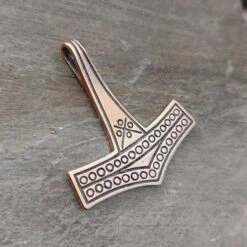 Large Rømersdal Replica Thors Hammer Pendant 8 Large Rømersdal Replica Thors Hammer Pendant -The Viking Dragon wl large romersdal thors hammer on rock bronze