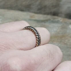 Bronze Braided Viking Ring